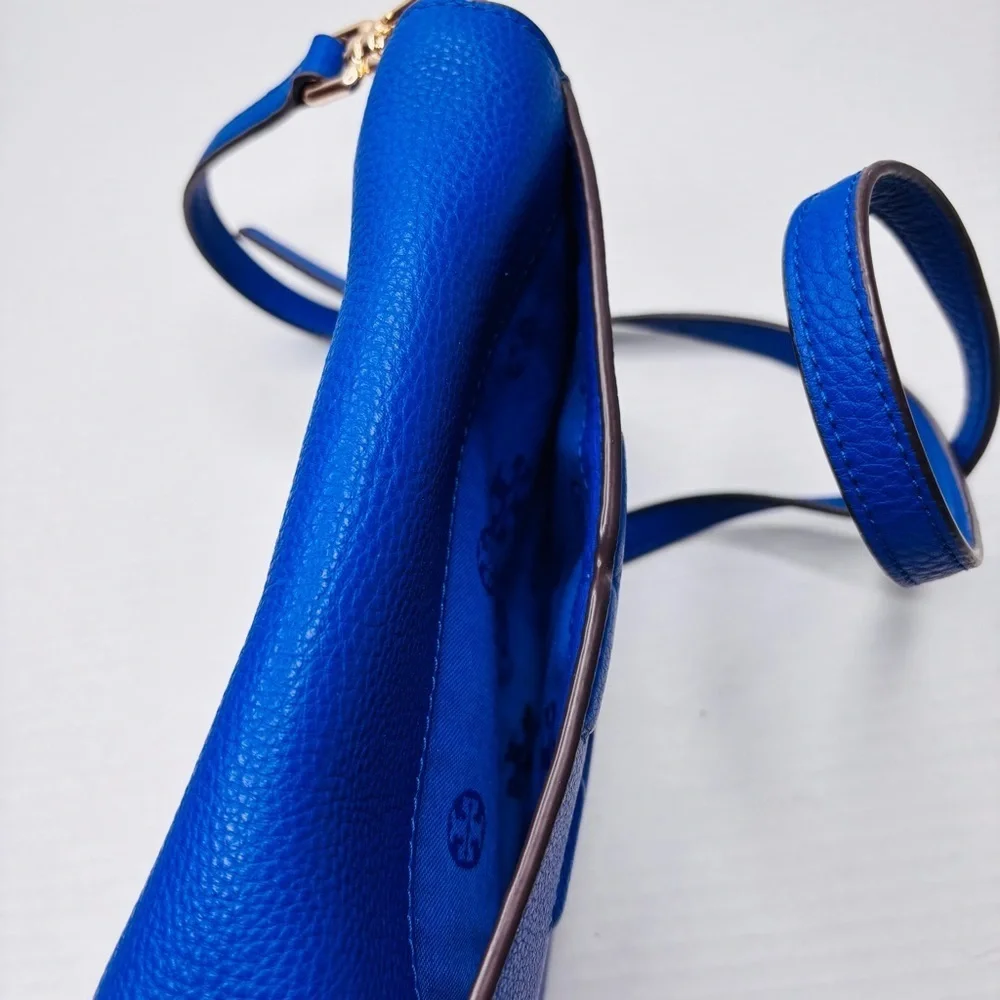 New TORY BURCH Blue Bombe T Combo Crossbody Bag